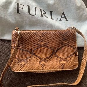 Timeless genuine python skin vintage bag